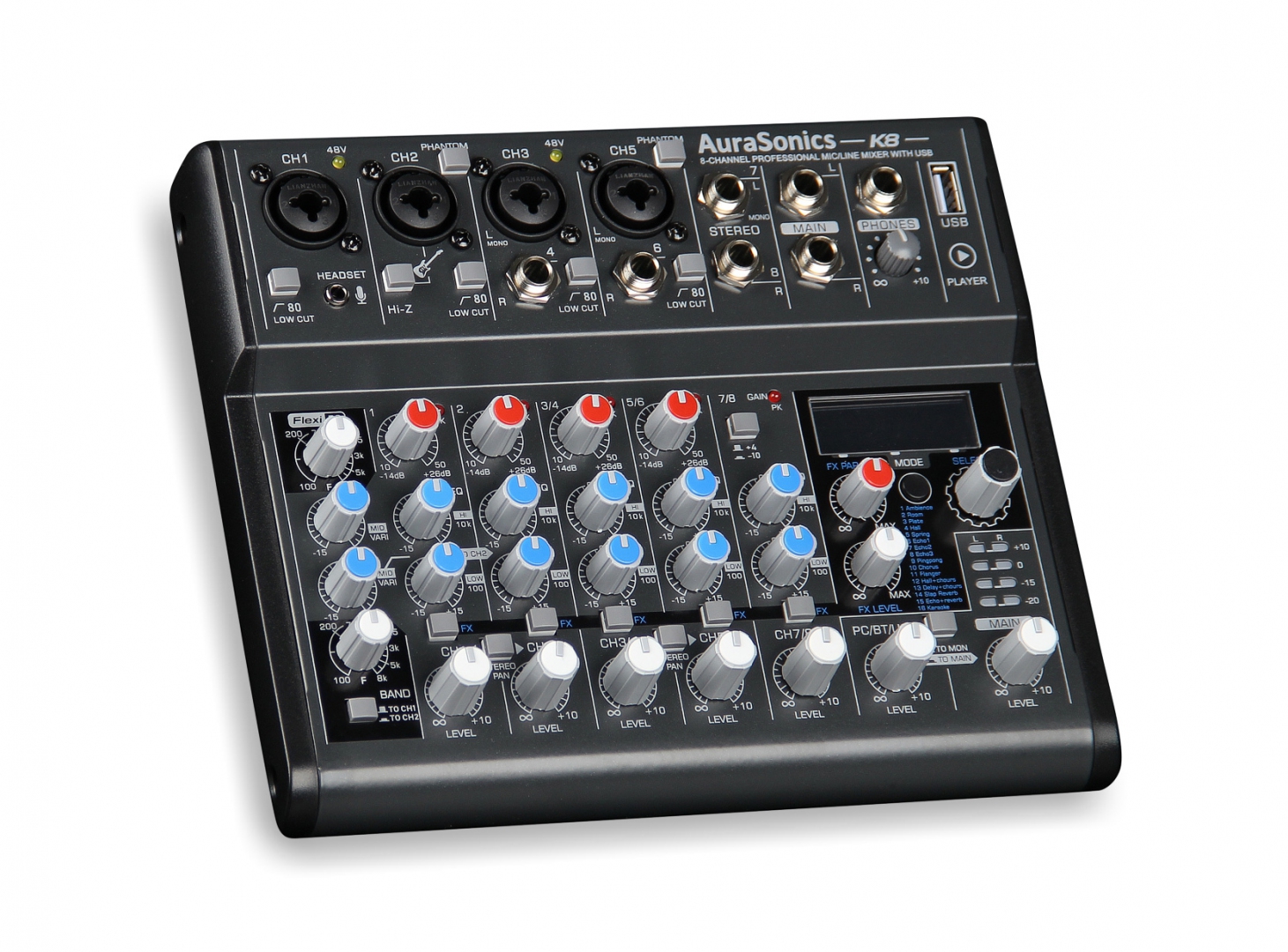 AuraSonics K8 компактный микшерный пульт в Нытве