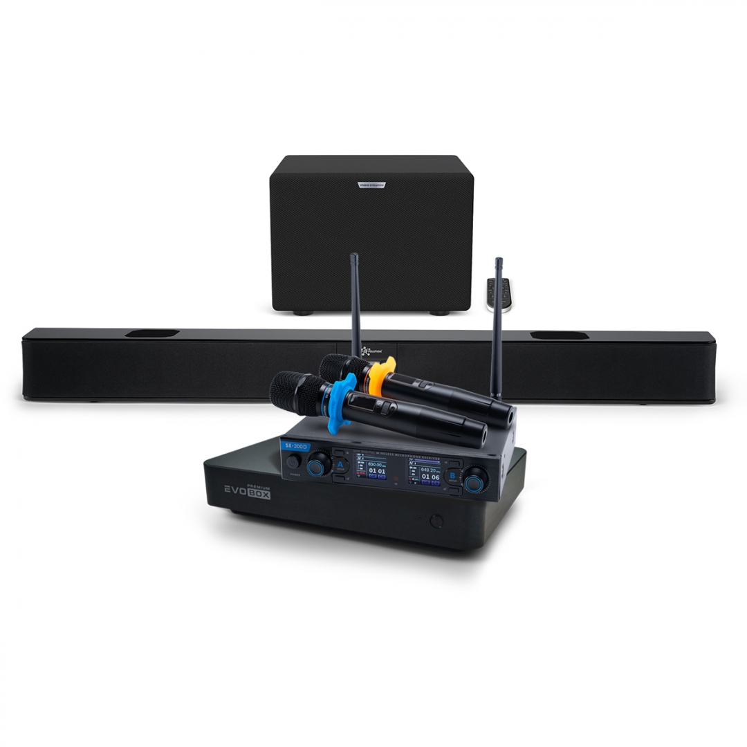 Hi-End караоке-система EVOBOX Premium + EvoSoundBar (саундбар с караоке) в Нытве