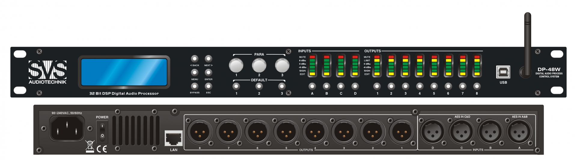 SVS Audiotechnik DP-48W Цифровой процессор: 4 входа 8 выходов в Нытве