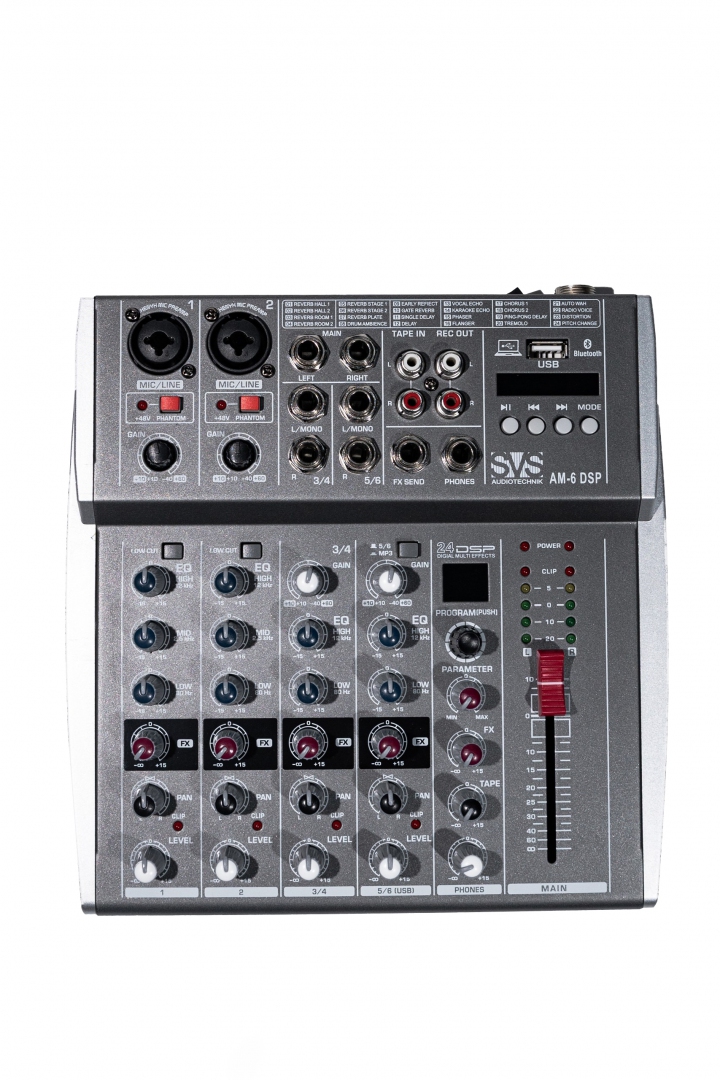 SVS Audiotechnik mixers AM-6 DSP Микшерный пульт аналоговый, 6-канальный SVS Audiotechnik mixers в Нытве